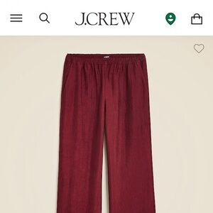Women JCrew  Stratus pant in textured satin